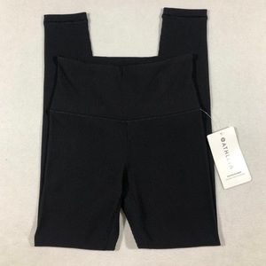 New With Tags Athleta Women’s XS Elation Rib tight leggings black active yoga